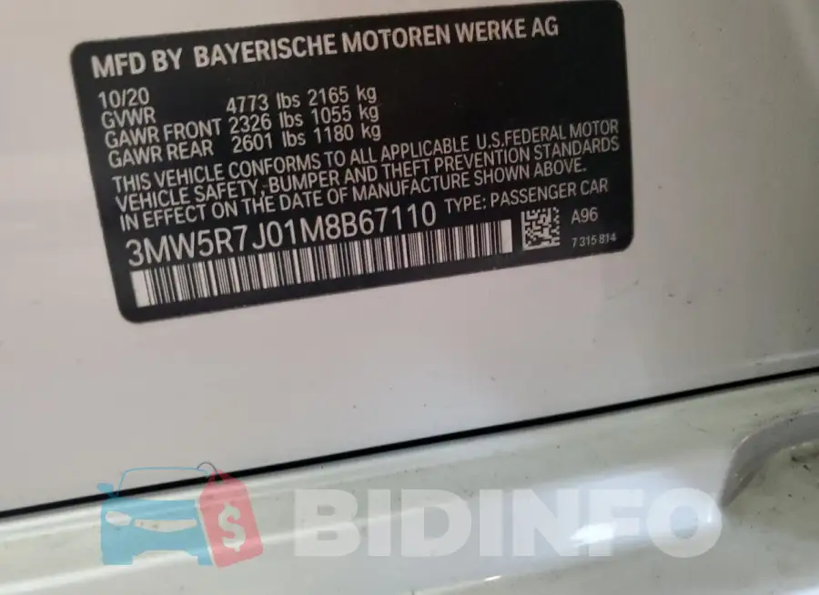 3MW5R7J01M8B67110 Photo# 12