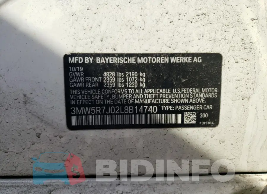 3MW5R7J02L8B14740 Photo# 12