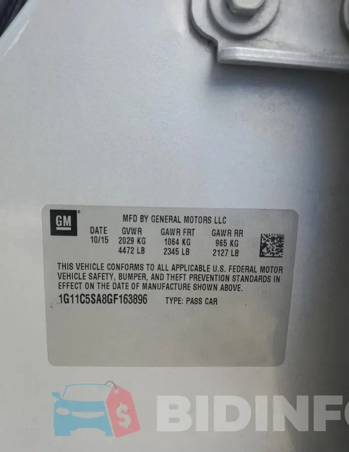 1G11C5SA8GF163896 Photo# 12