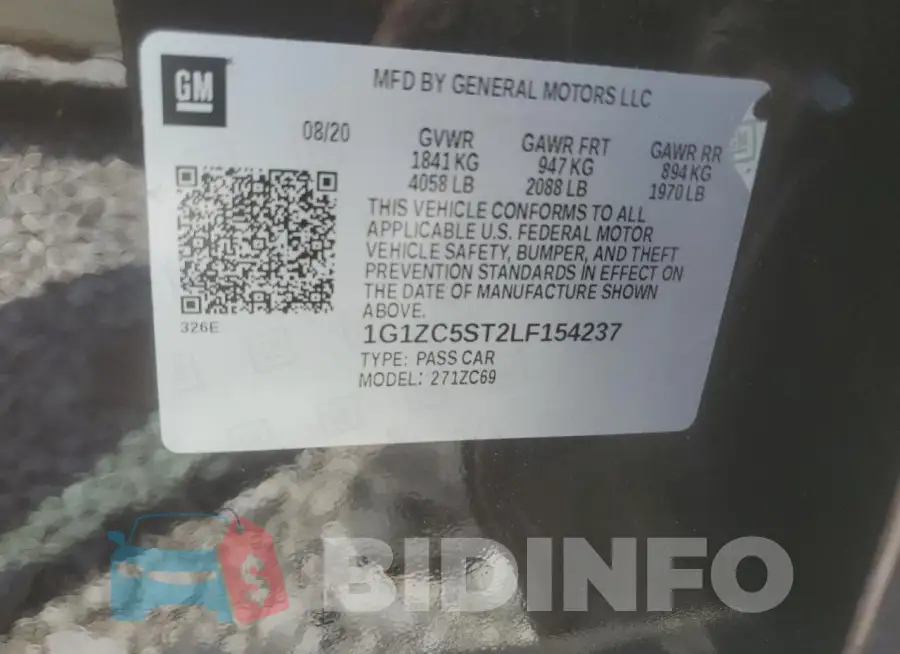 1G1ZC5ST2LF154237 Photo# 12