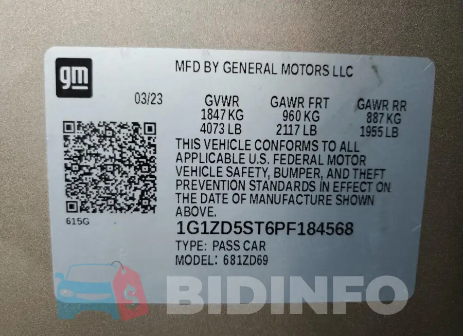 1G1ZD5ST6PF184568 Photo# 12