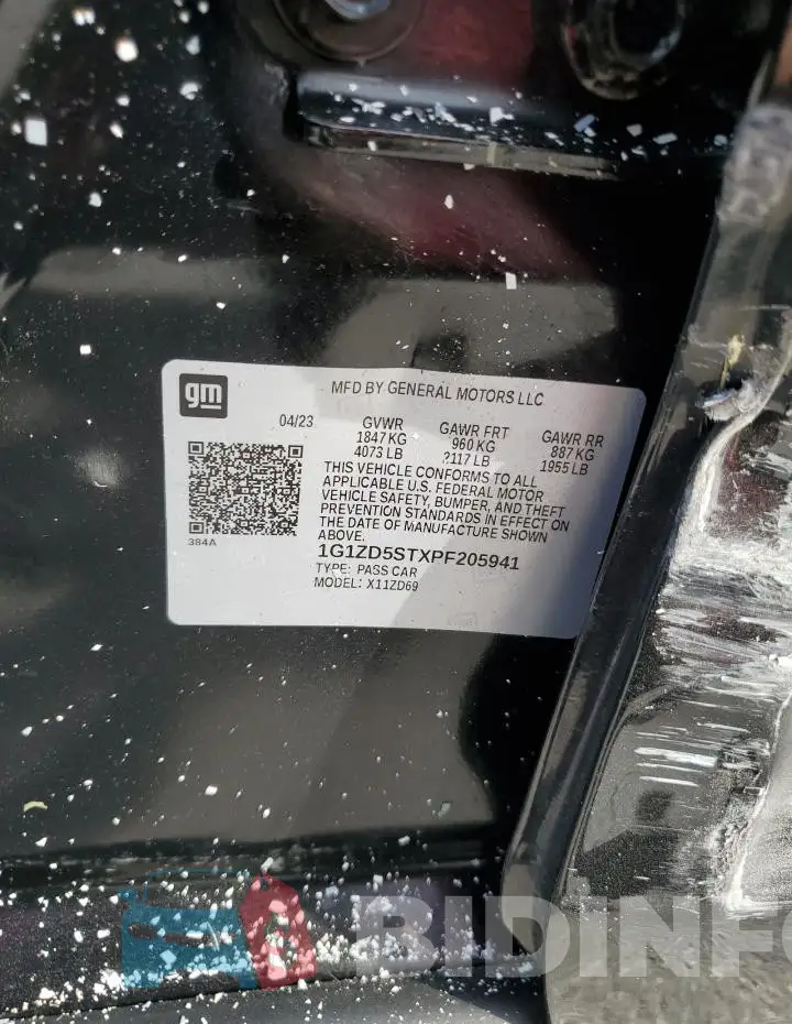 1G1ZD5STXPF205941 Photo# 12