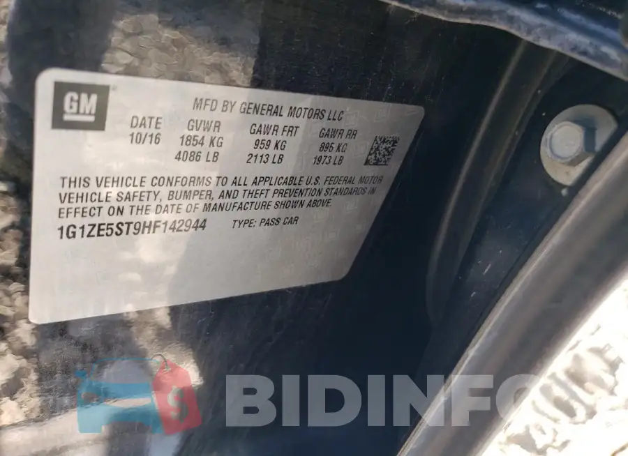 1G1ZE5ST9HF142944 Photo# 12
