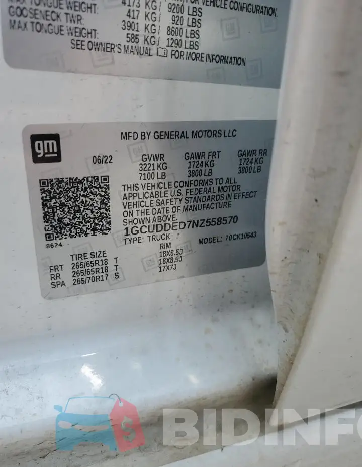 1GCUDDED7NZ558570 Photo# 12