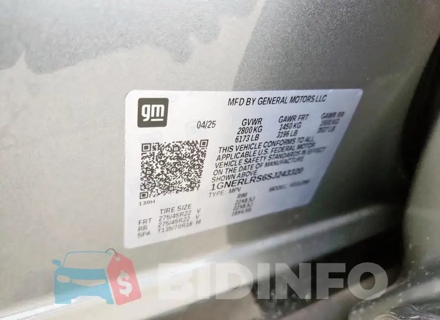 1GNERLRS6SJ243320 Photo# 13