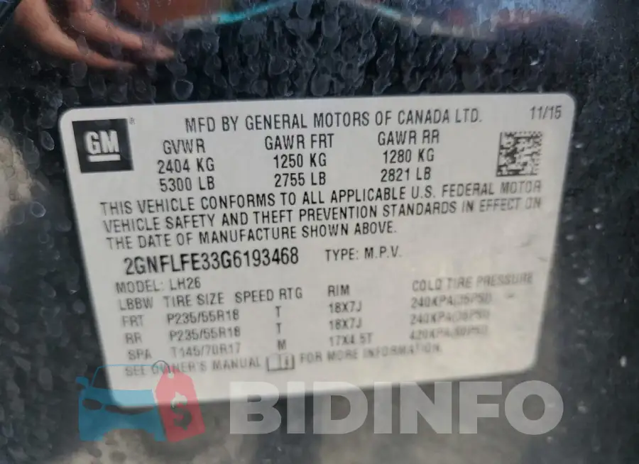 2GNFLFE33G6193468 Photo# 12