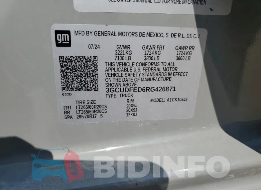 3GCUDFED6RG426871 Photo# 12