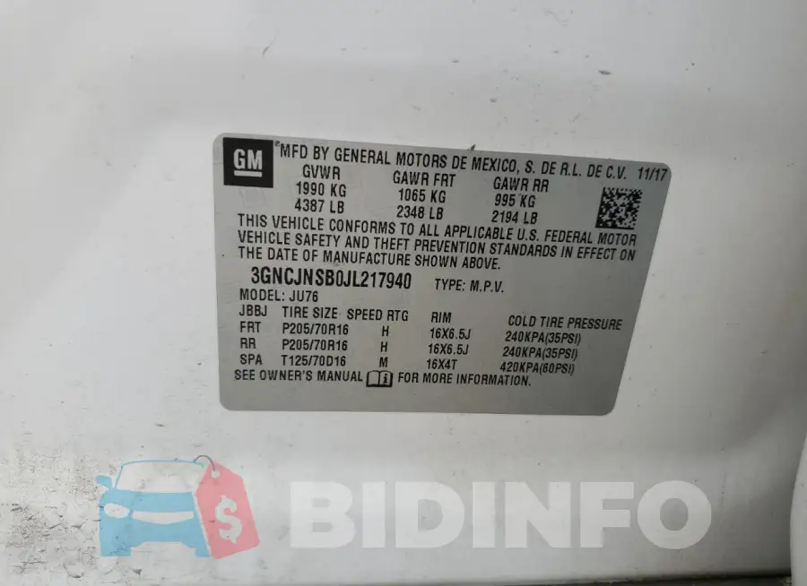 3GNCJNSB0JL217940 Photo# 12
