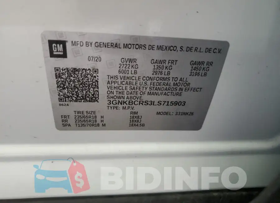 3GNKBCRS3LS715903 Photo# 13