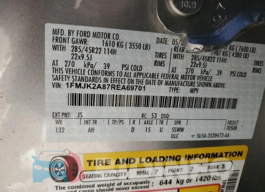 1FMJK2A87REA69701 Photo# 13