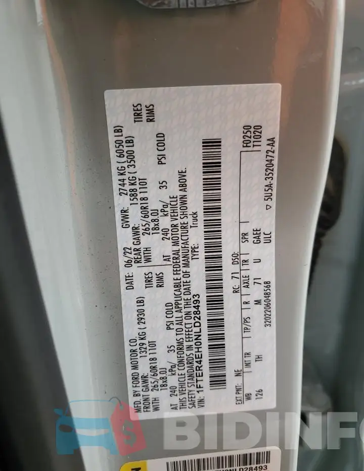 1FTER4EH0NLD28493 Photo# 12