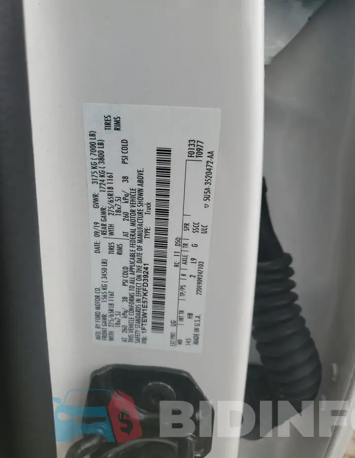1FTEW1E57KFD39241 Photo# 12
