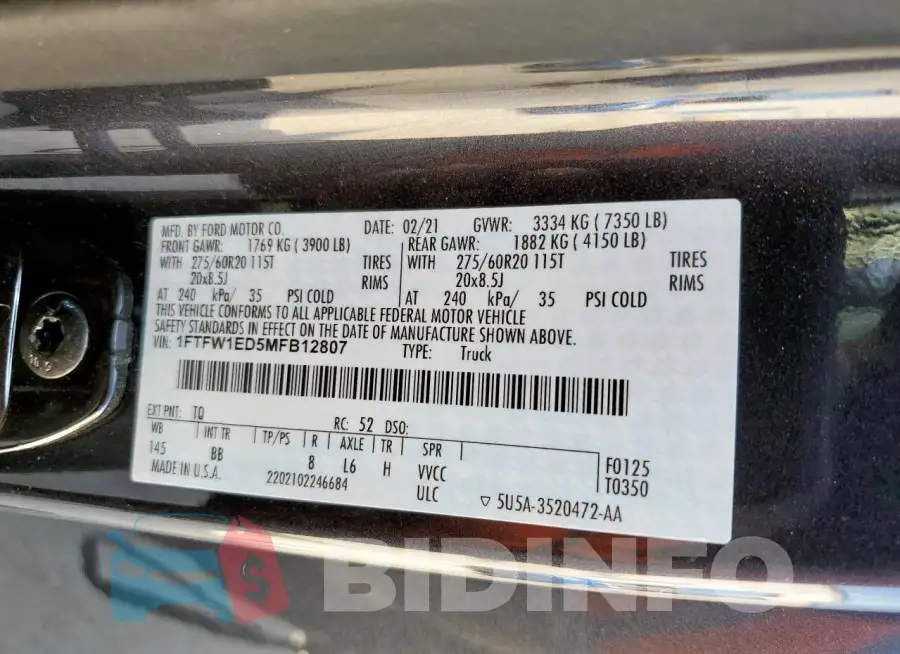 1FTFW1ED5MFB12807 Photo# 12