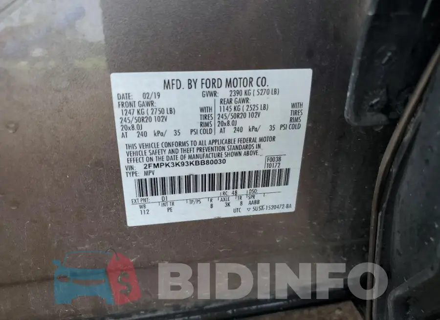 2FMPK3K93KBB80030 Photo# 13