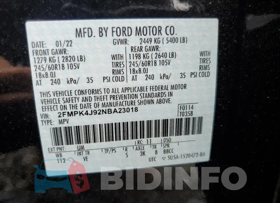 2FMPK4J92NBA23018 Photo# 13