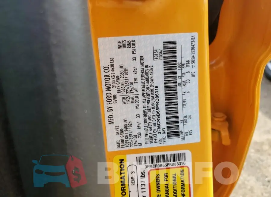 3FMCR9B65PRD86316 Photo# 13