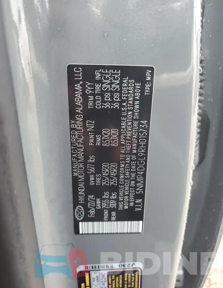 5NMP4DGL9RH015734 Photo# 14