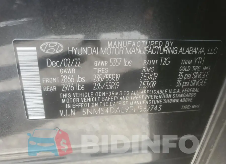 5NMS4DAL9PH532743 Photo# 13