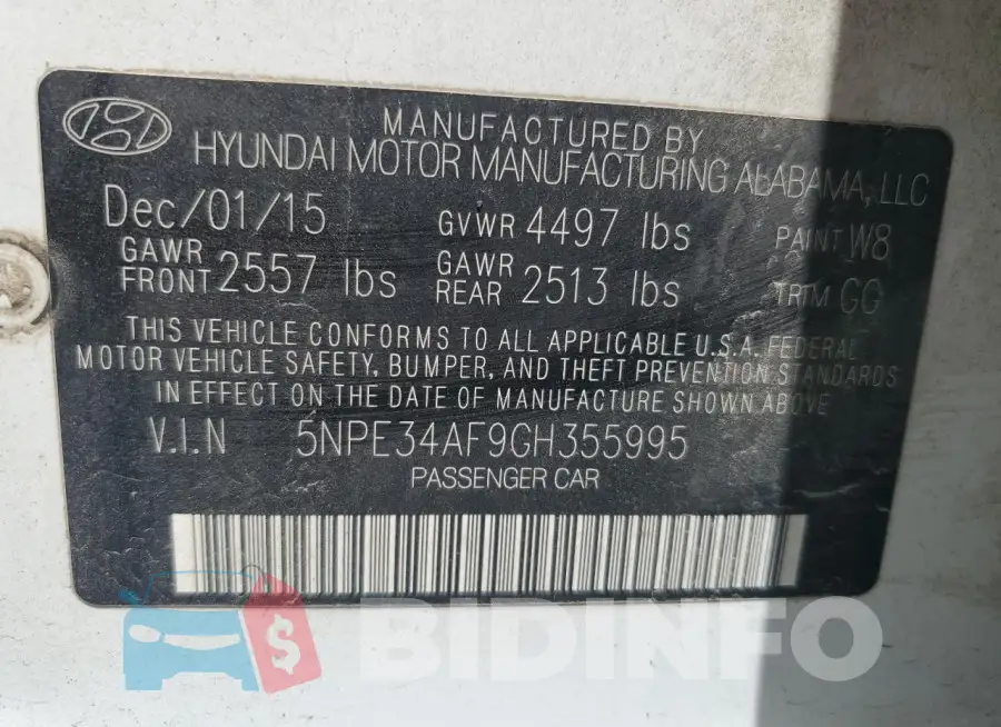 5NPE34AF9GH355995 Photo# 12