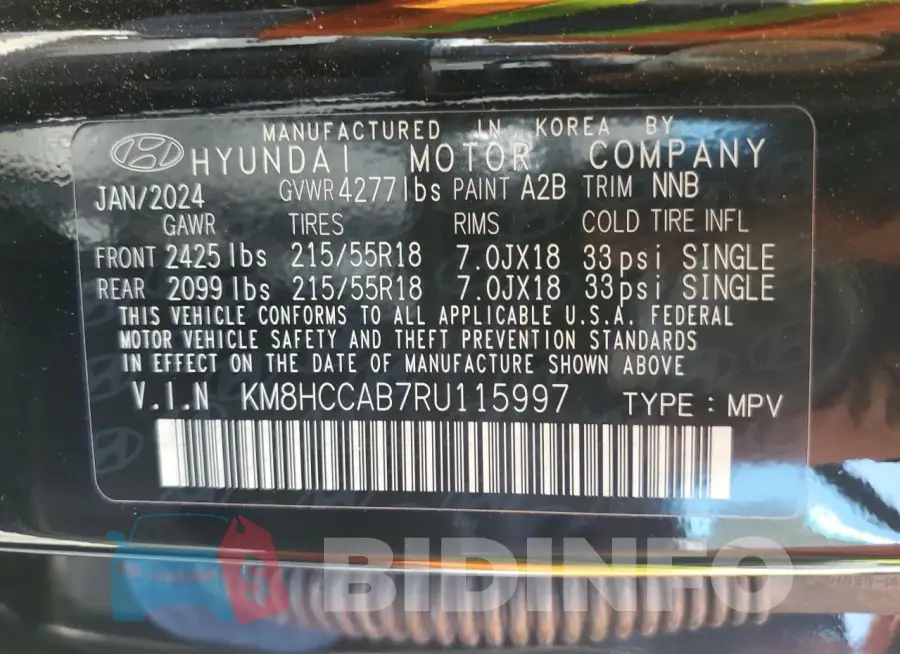 KM8HCCAB7RU115997 Photo# 13