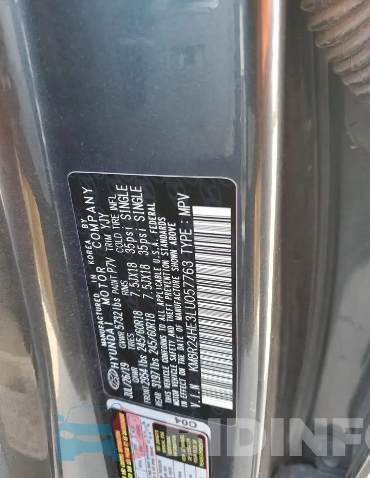 KM8R24HE3LU057763 Photo# 14