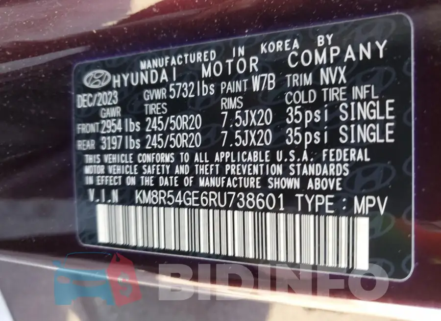 KM8R54GE6RU738601 Photo# 13