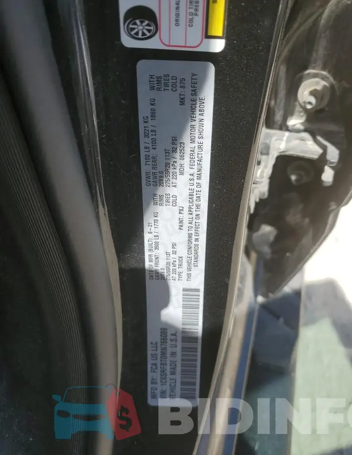 1C6SRFBT0MN766089 Photo# 12