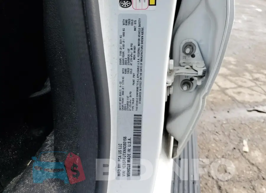 1C6SRFJTXNN380198 Photo# 12