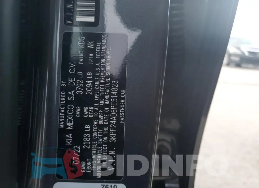 3KPF24AD6PE514823 Photo# 13