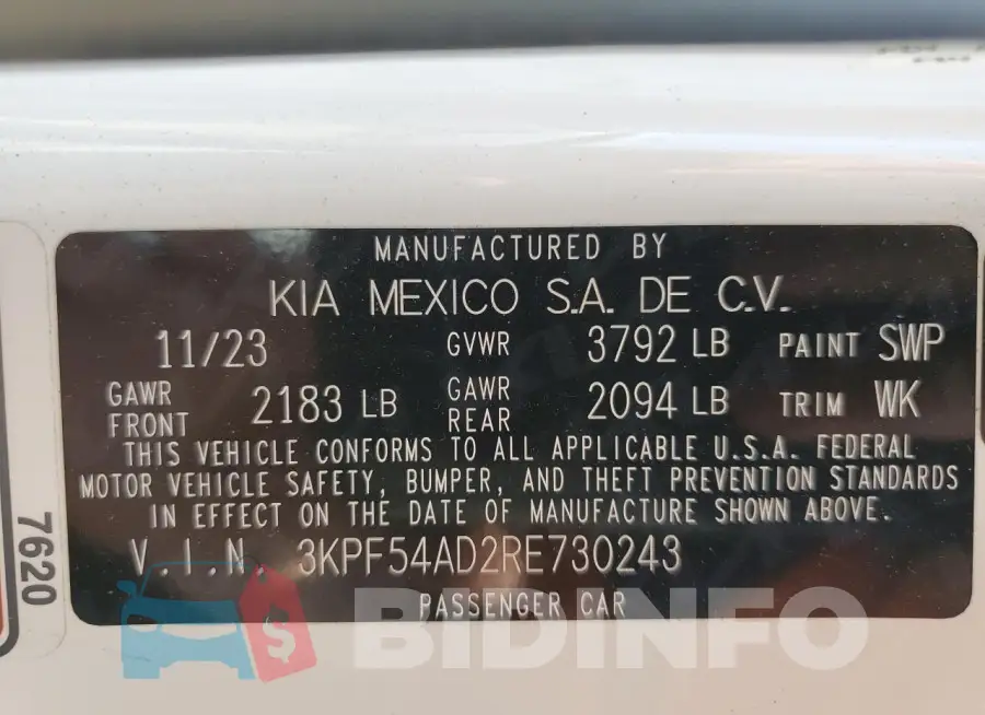 3KPF54AD2RE730243 Photo# 13