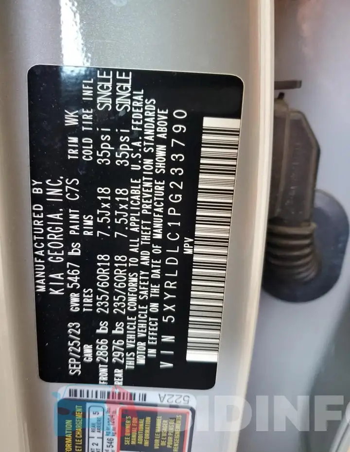 5XYRLDLC1PG233790 Photo# 13