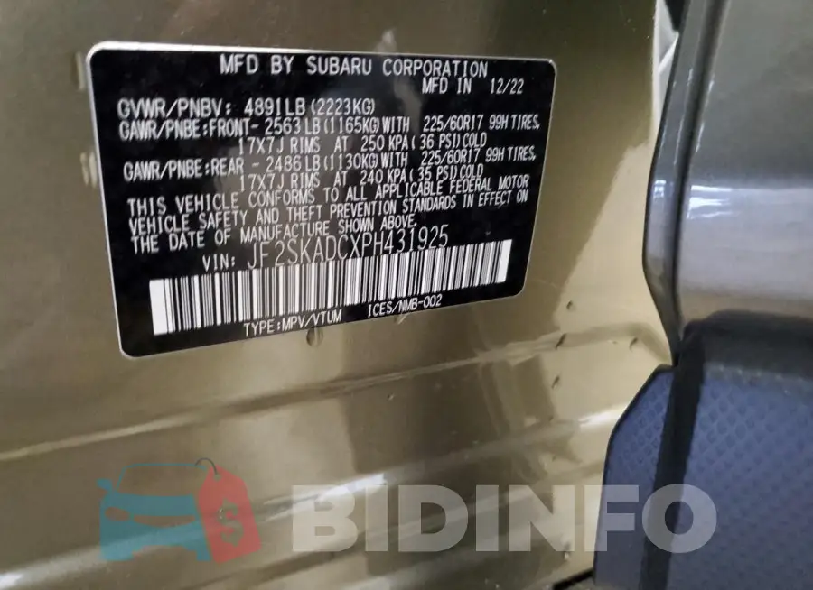 JF2SKADCXPH431925 Photo# 12