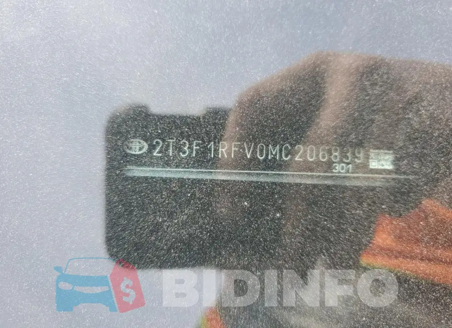 2T3F1RFV0MC206839 Photo# 13