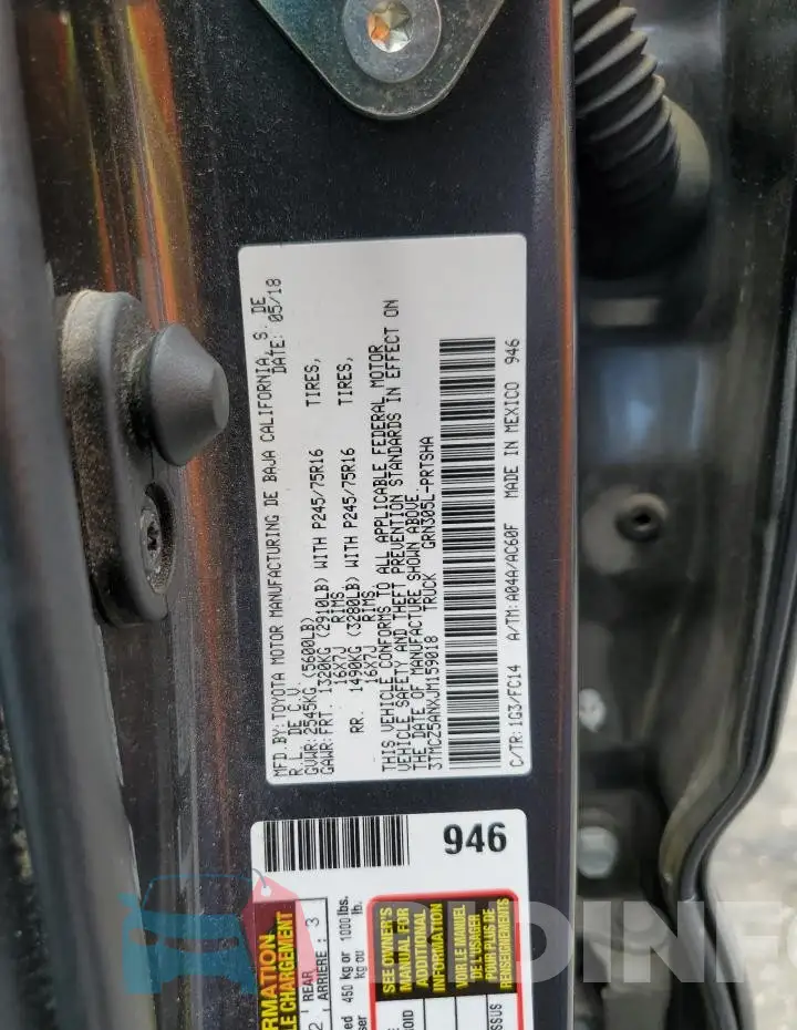 3TMCZ5ANXJM159018 Photo# 12