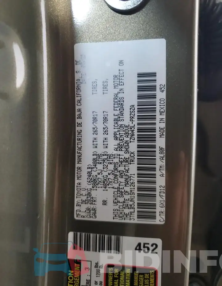 3TMLB5JN1SM126771 Photo# 12