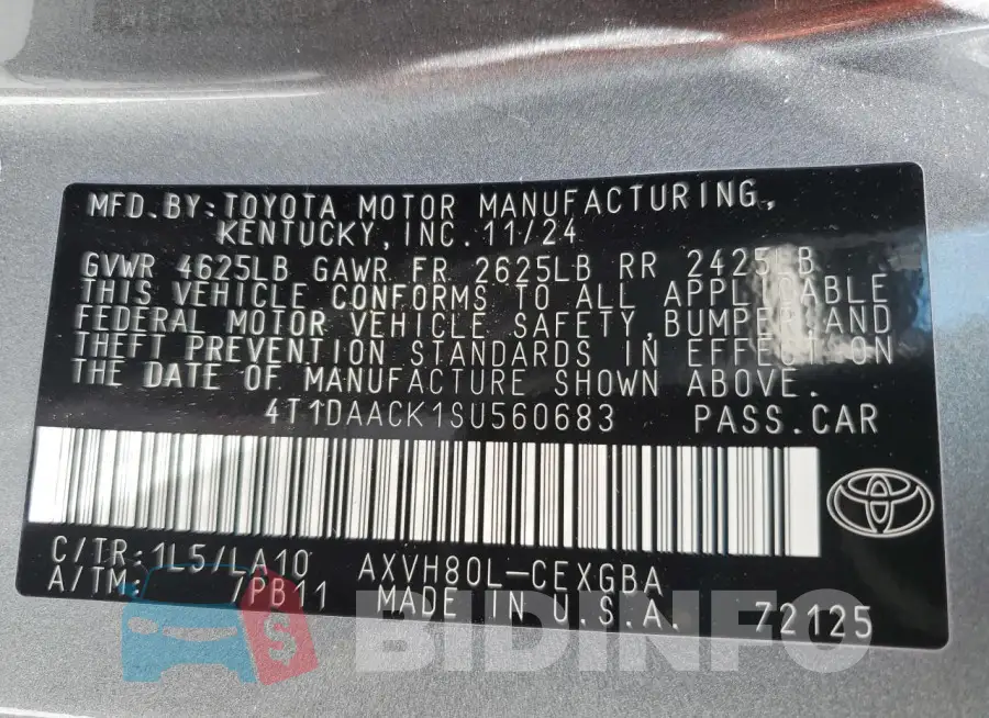4T1DAACK1SU560683 Photo# 12