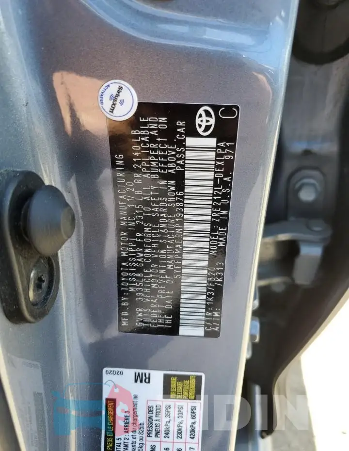 5YFEPMAE9MP193876 Photo# 12
