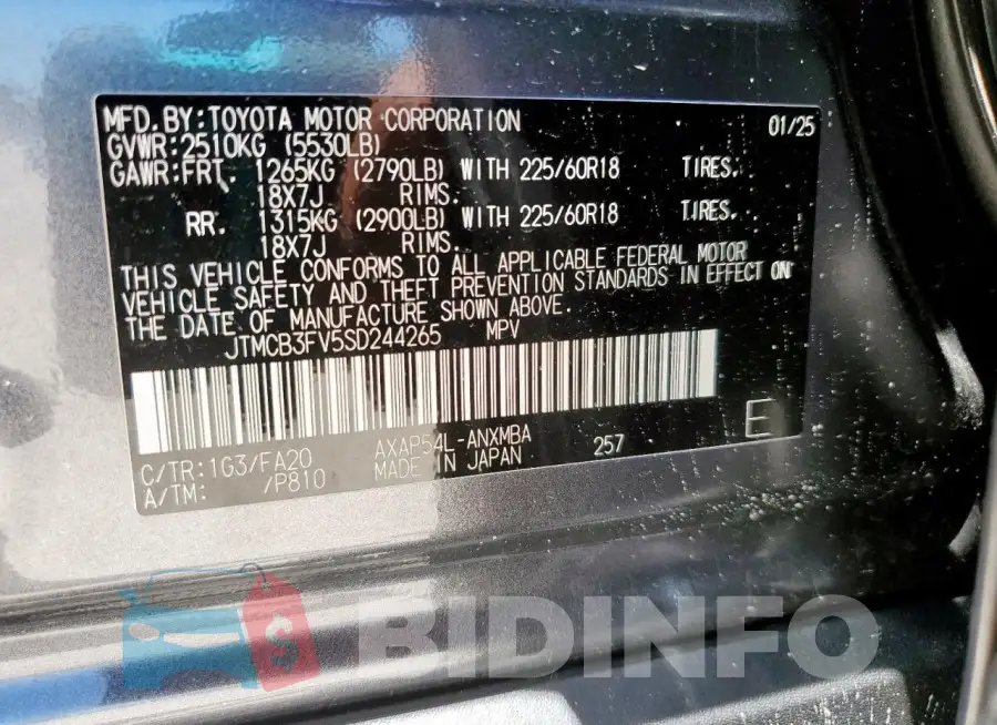 JTMCB3FV5SD244265 Photo# 14
