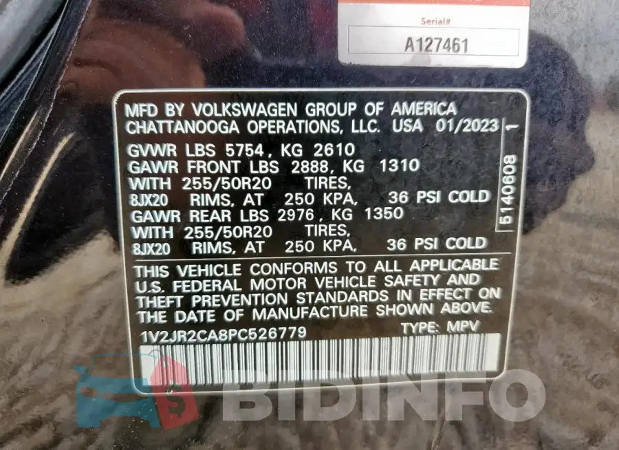 1V2JR2CA8PC526779 Photo# 13