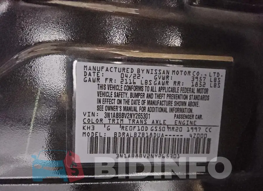 3N1AB8BV2NY265301 Photo# 12