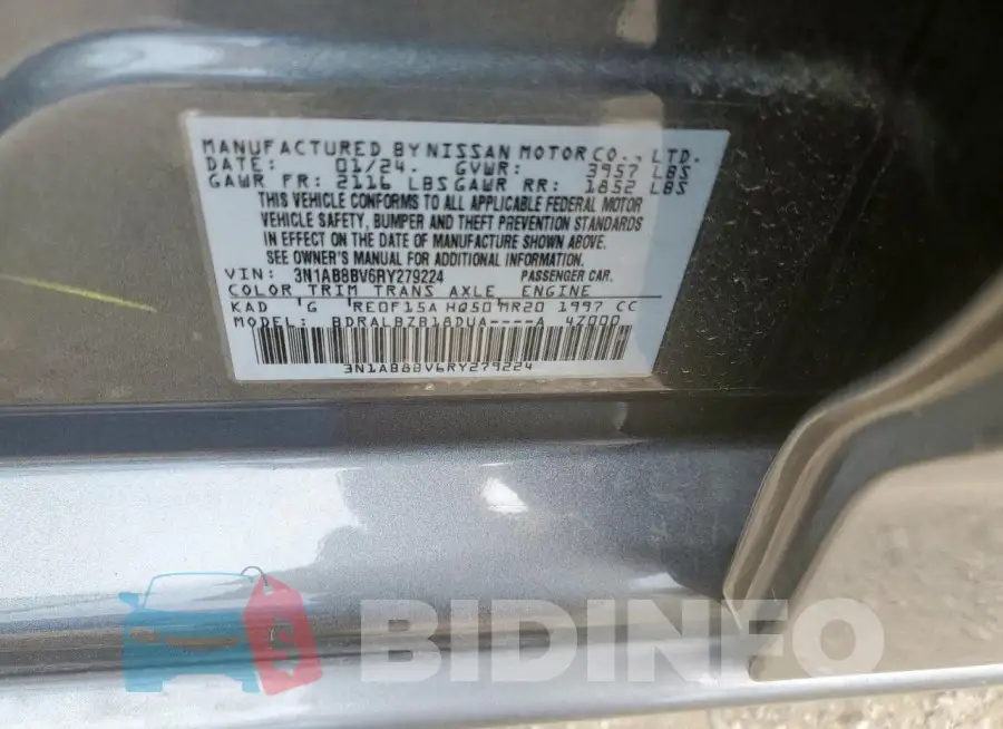 3N1AB8BV6RY279224 Photo# 12