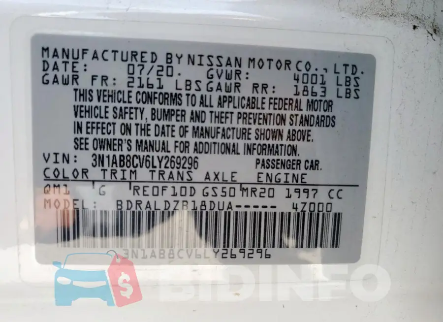 3N1AB8CV6LY269296 Photo# 13