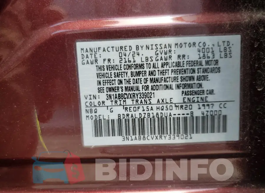 3N1AB8CVXRY339021 Photo# 12