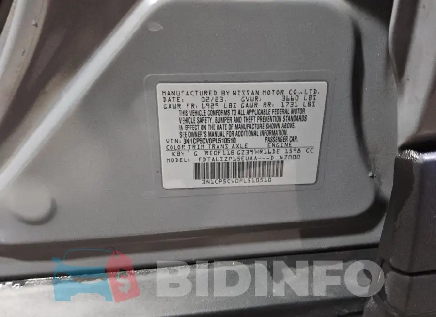 3N1CP5CV0PL510510 Photo# 12