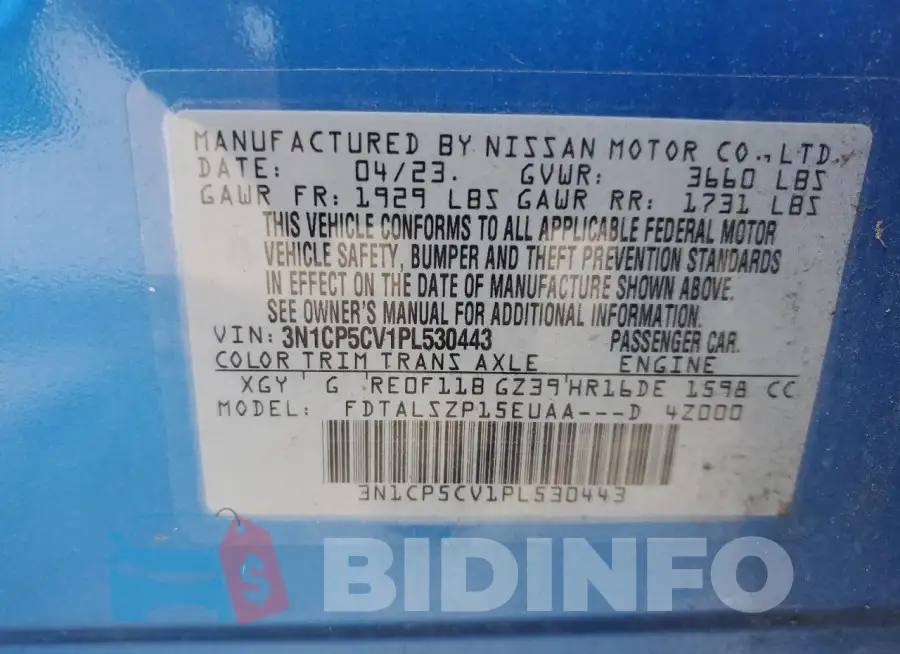 3N1CP5CV1PL530443 Photo# 13
