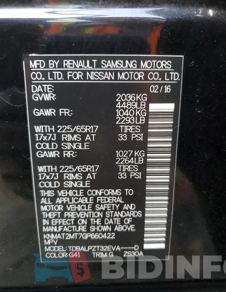 KNMAT2MT7GP660422 Photo# 13