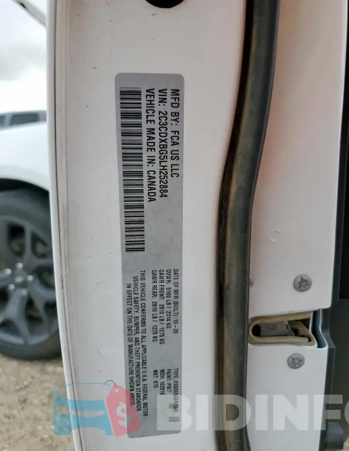 2C3CDXBG5LH252884 Photo# 13