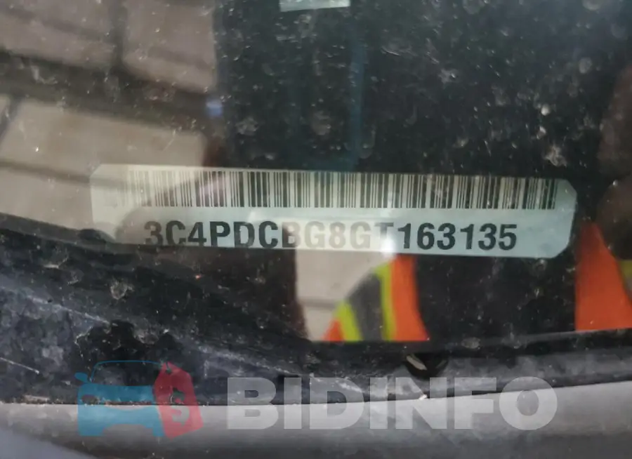 3C4PDCBG8GT163135 Photo# 13