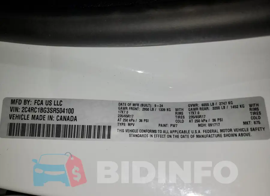 2C4RC1BG3SR504100 Photo# 13