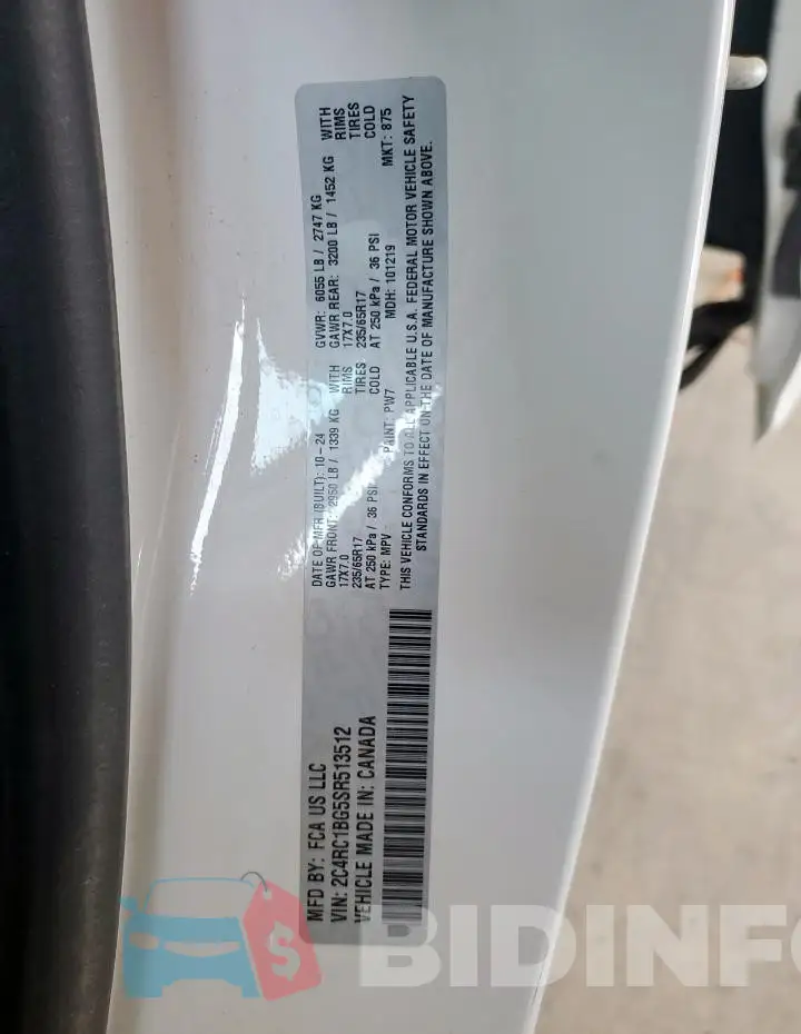 2C4RC1BG5SR513512 Photo# 13